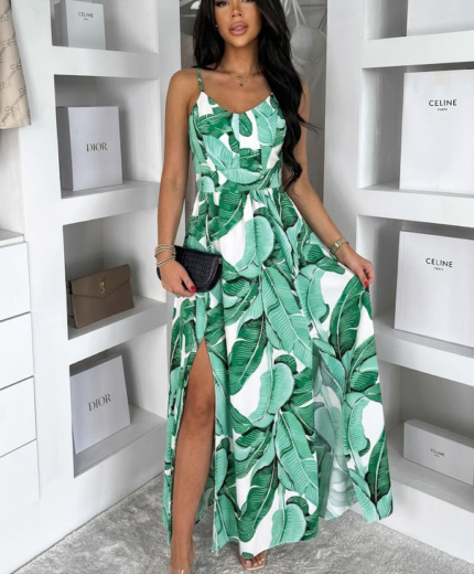 Obleka Hawaii Zelena