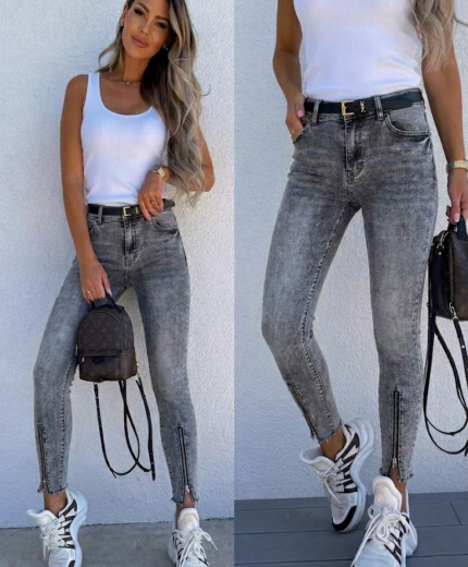 Jeans Hlače Electra Sive