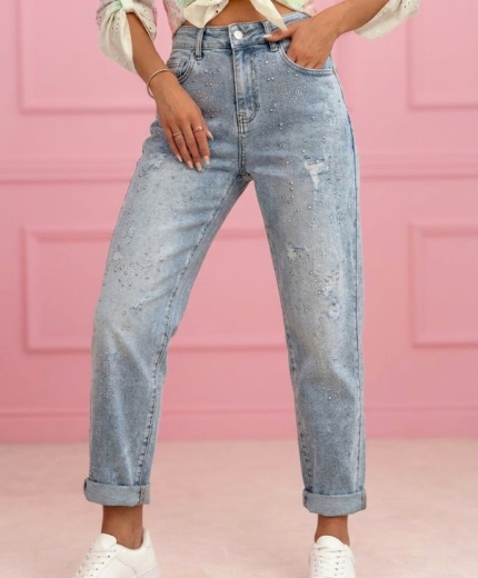 Mom Fit Hlače Blossom