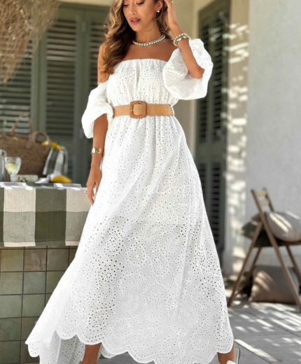 Obleka Cordelia Bela