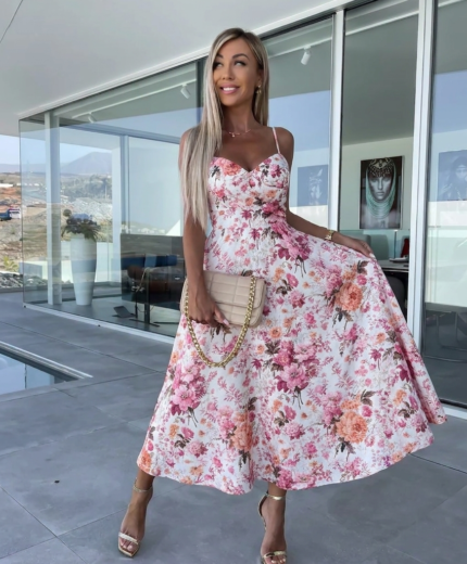 Obleka Josephine Svetlo Roza