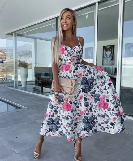 Obleka Josephine Roza