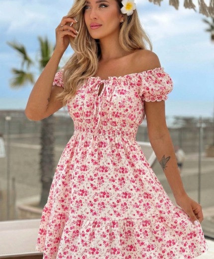 Obleka Amberlyn Roza