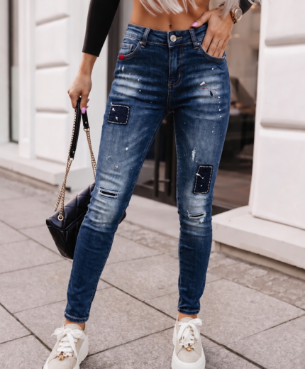 Jeans Hlače Peach