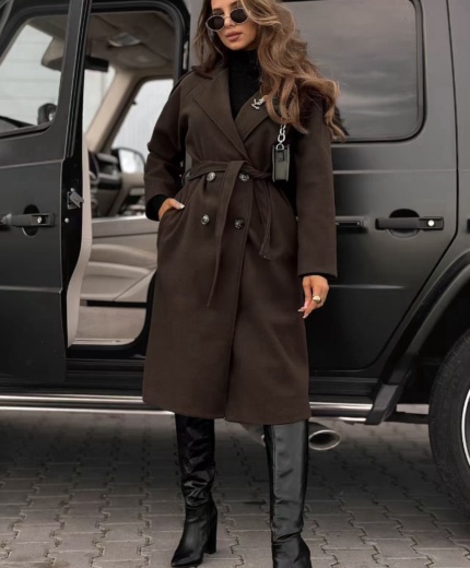 Plašč Celine Rjav